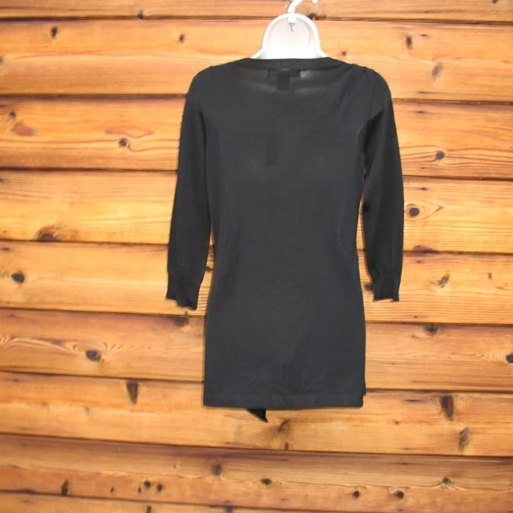 NWT Shin Choi Black Wool Silk Pullover Sweater Black - Image 6