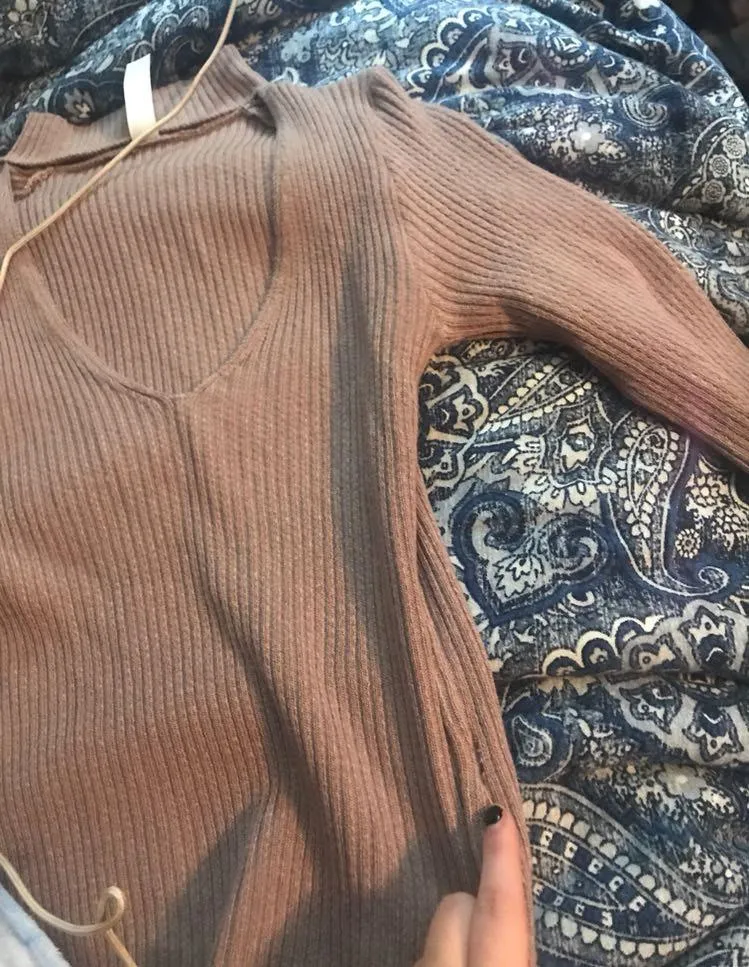 Mauve Fall Knitted Top - Image 4