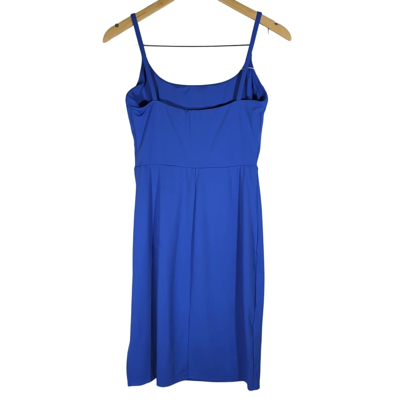 HALARA Blue Square Neck Corset Detail Midi Dress With Slit Size S‎ - Image 2
