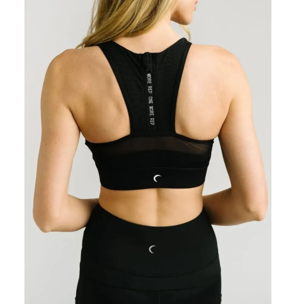 Zyia Active Women's Size Small Black Black All Star Sports Bra EUC - Image 2