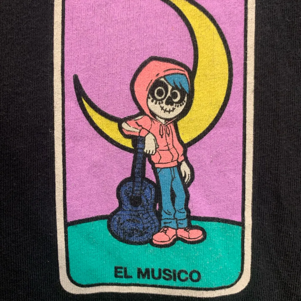 Disney Pixar COCO “El Musico” Long Sleeves Black Large T - Image 3