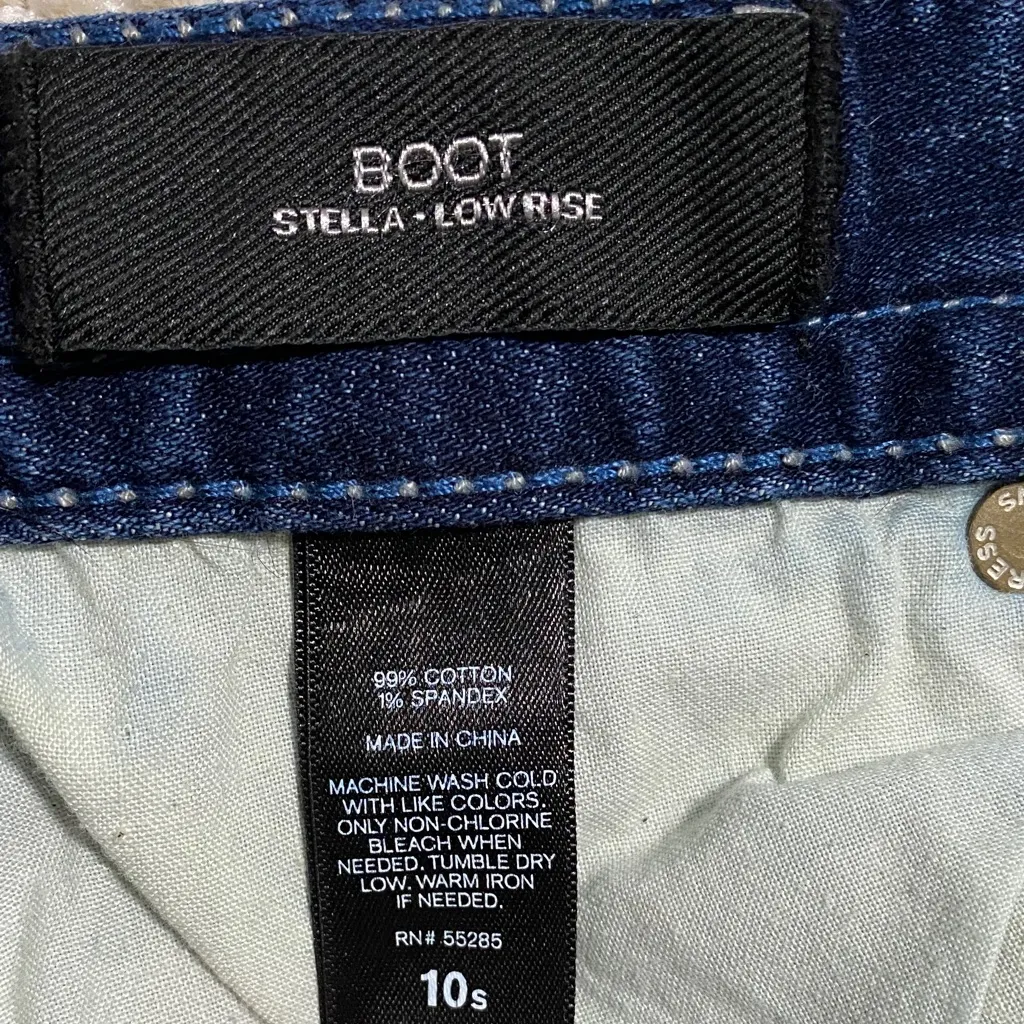 Express Women's Dark Blue Boot Cut Jeans - Image 11