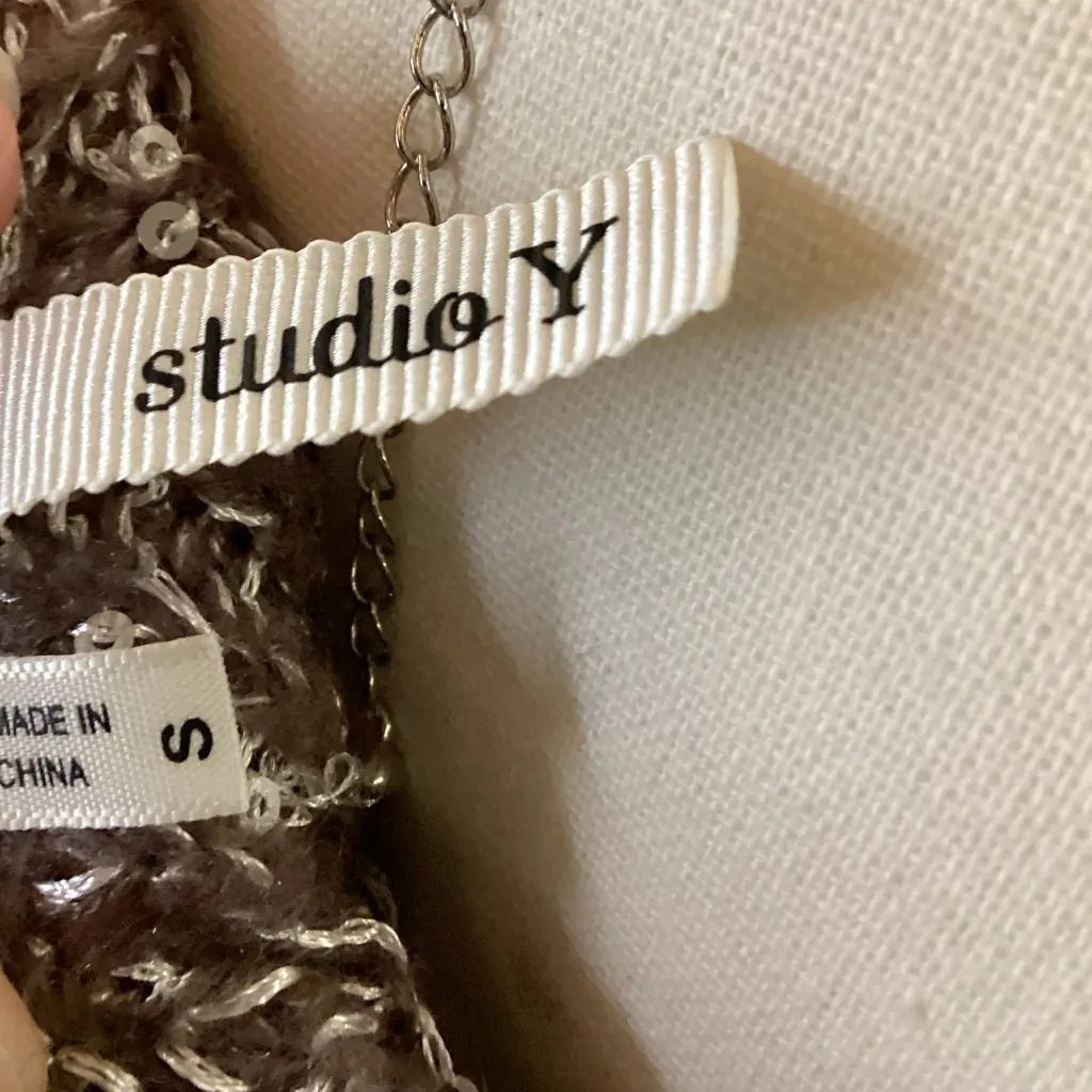 Studio Y Sparkly‎ Textured Knit Sweater with sequins - Image 3