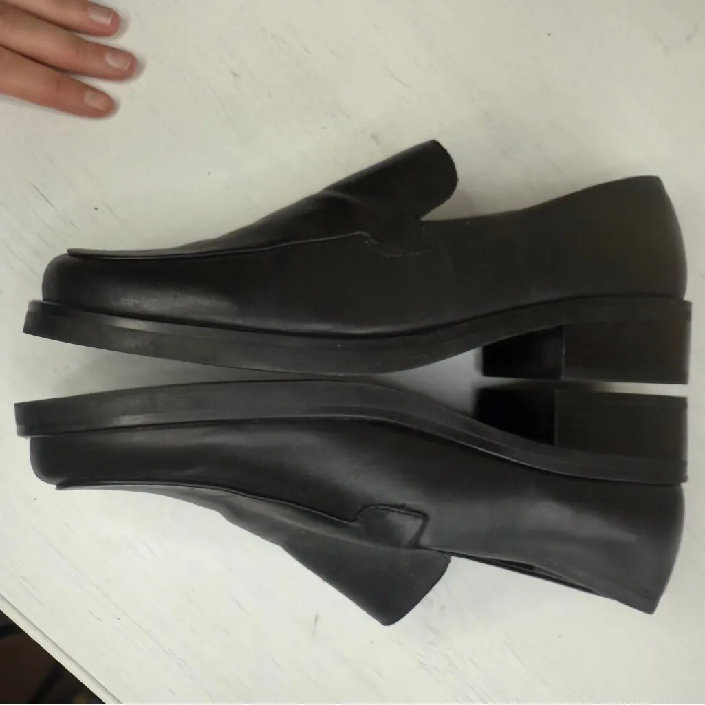 Franco Sarto Bocca Loafer Black Leather - Size 9M Career Preppy Office Academia - Image 10