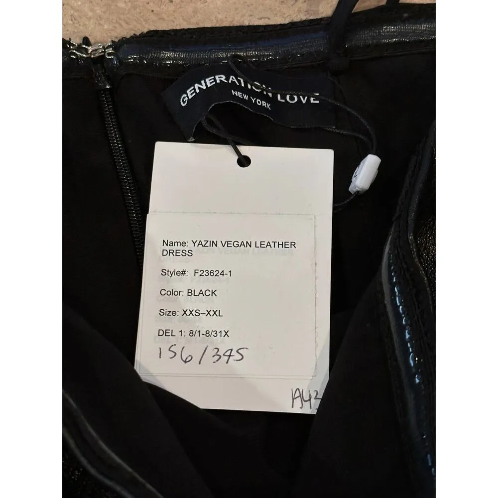 NWT REVOLVE Generation Love Vegan Leather Yazin Mini Dress size XS - Image 10