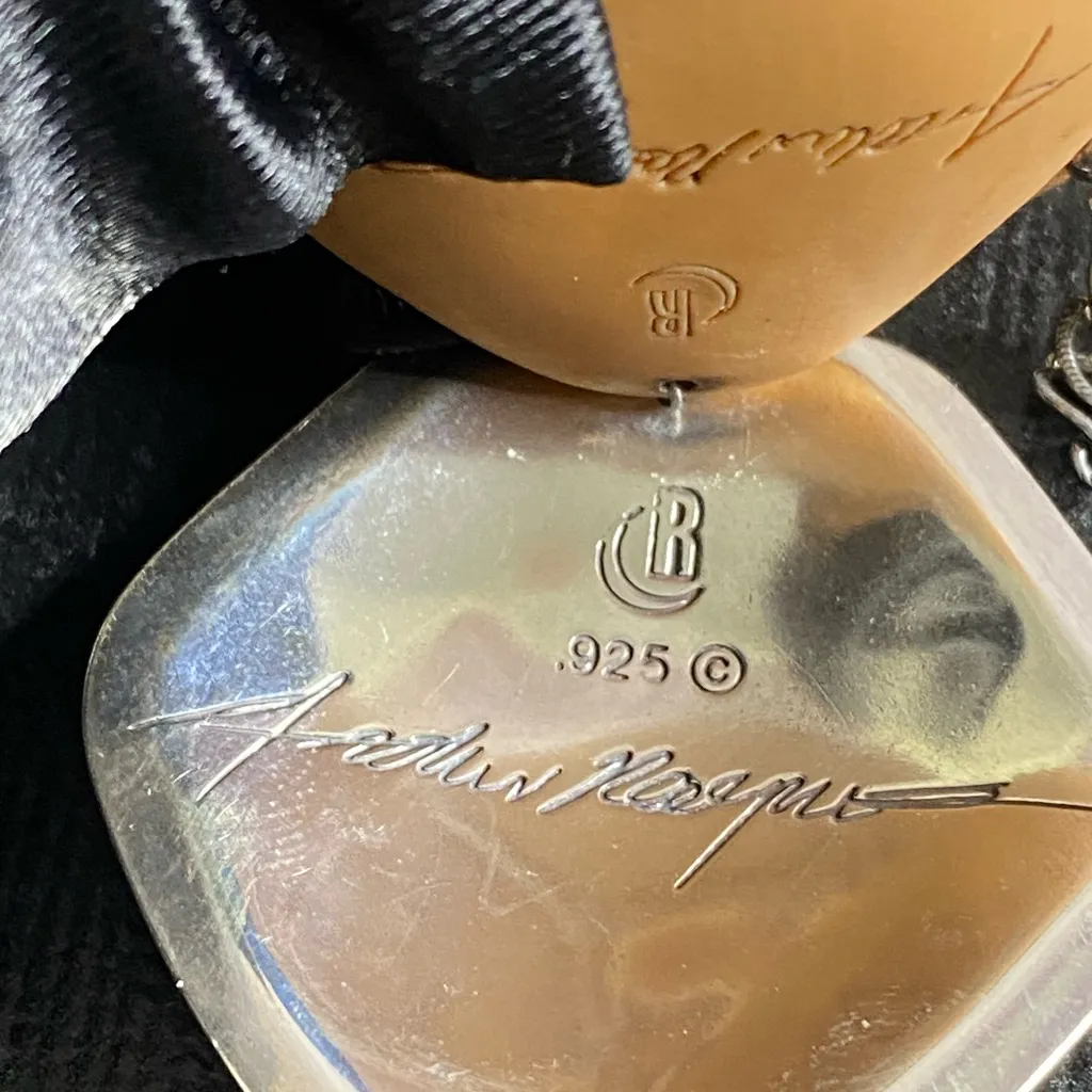 Carolyn Pollack Rodriguez Sterling Silver Jasper Carnelian Butterfly Necklace Orange - Image 5