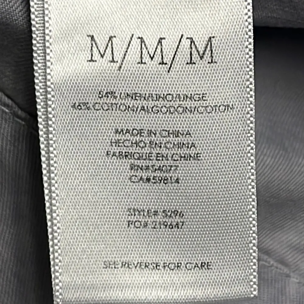 cabi  Tanner Linen Trench Coat Light Blue/Purple Silver Lake Medium #5296 - Image 15