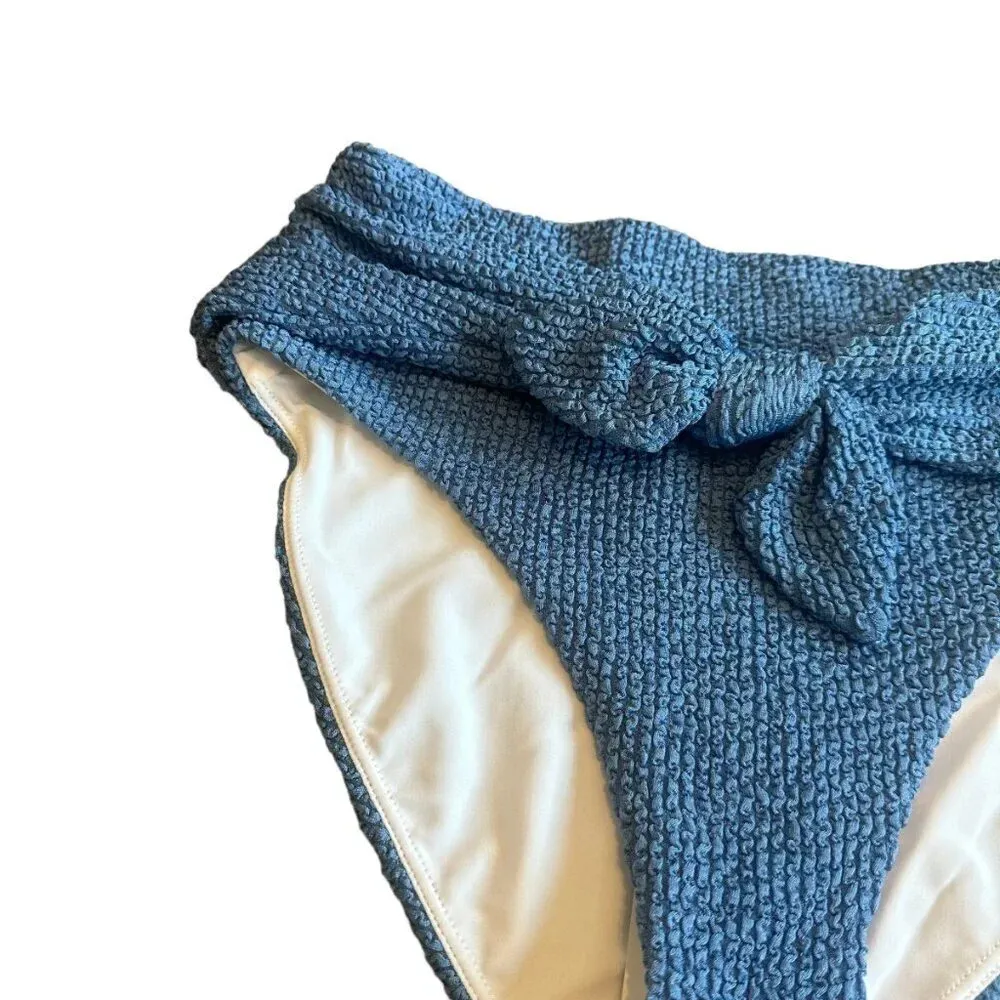 Veronica Beard Azoia Swimsuit Bottom Bathing Suit French Blue Size Medium NWT - Image 6