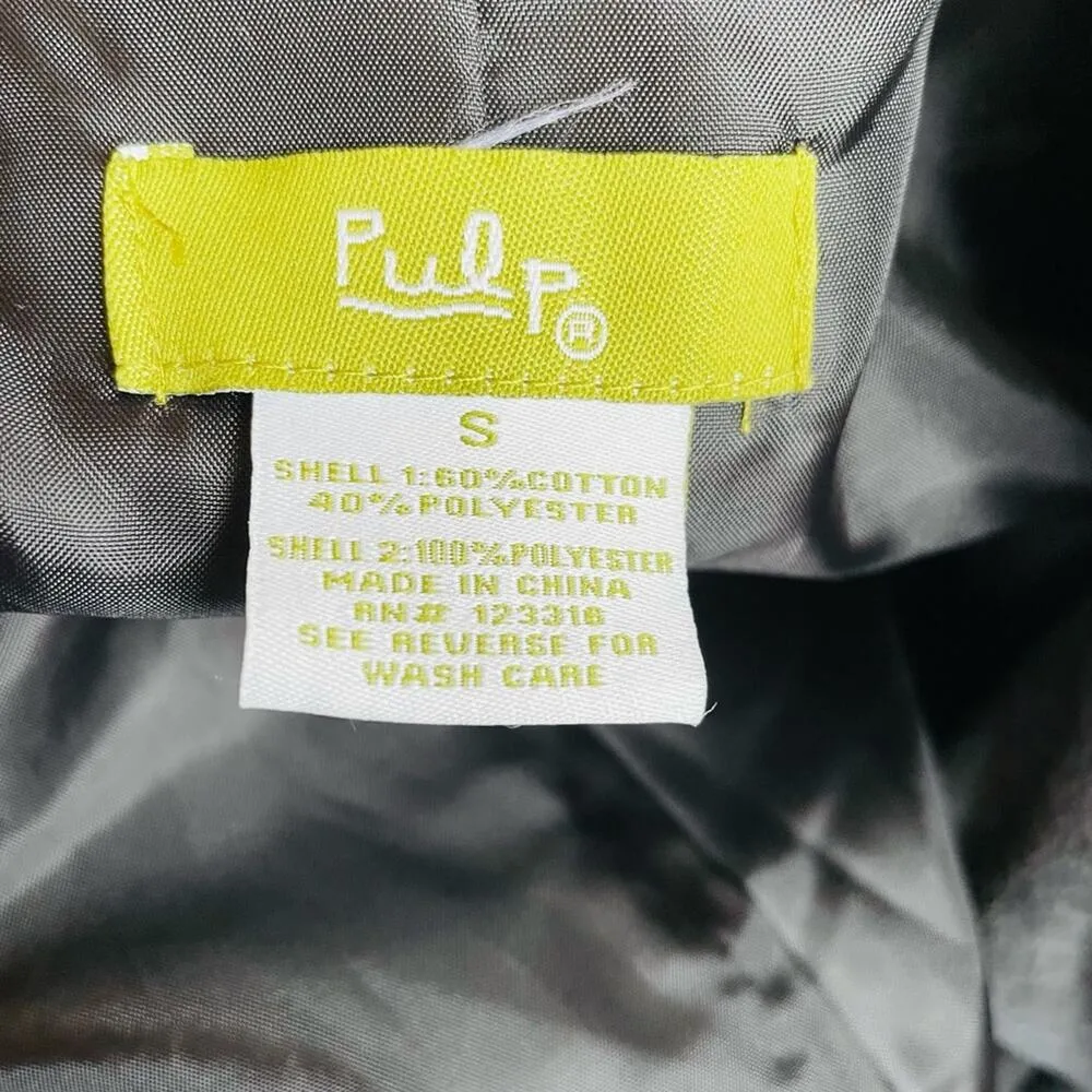 Pulp gray button short warm trench coat - Image 2