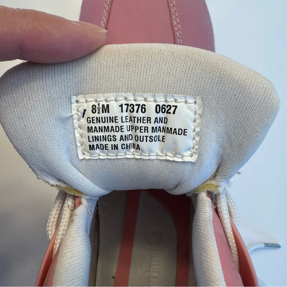 Timberland Euro Dub Pink Leather Boots Hiking Outdoor Lug Sole Sz 8.5 Y2K - Image 10