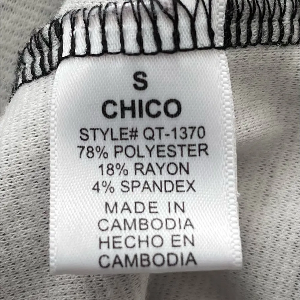 The Arte by Zenana lace black & white zip front bustier corset crop top, size S - Image 4