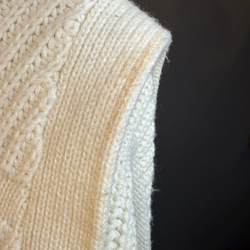 All in Favor Mixed Stitch Cardigan in Cream - Image 5