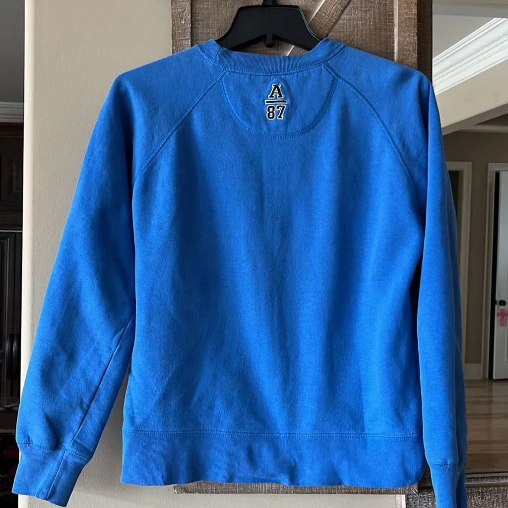 Aeropostale Y2K Sweatshirt Blue Aero Cotton Womens XS - Image 8