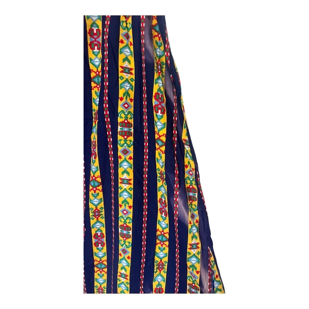 Vintage 70's Boho Maxi Skirt Folk Peasant Peasantress by Danville M Red Size M - Image 4