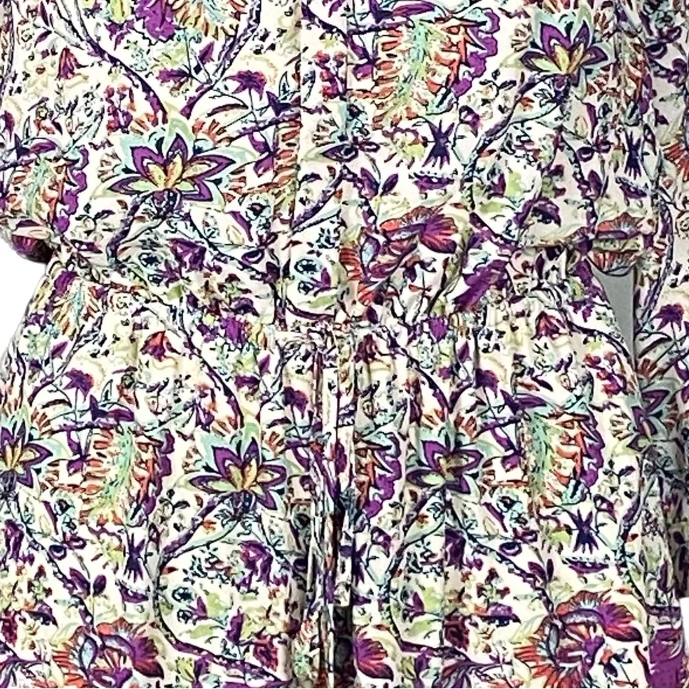 DANIEL RAINN colorful, abstract floral short dress with Pockets. Size XS. EUC - Image 3