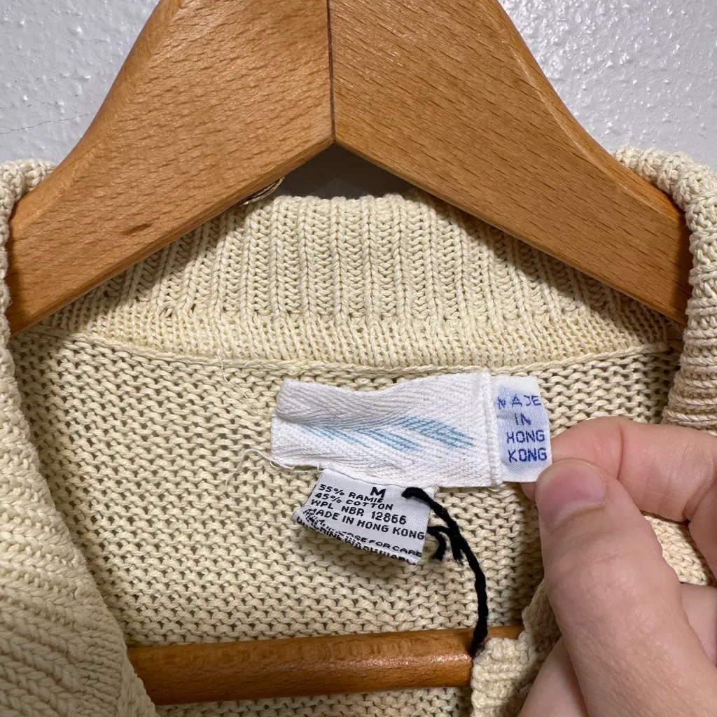 Butter Yellow Button Up Sweater Cardigan - Image 5