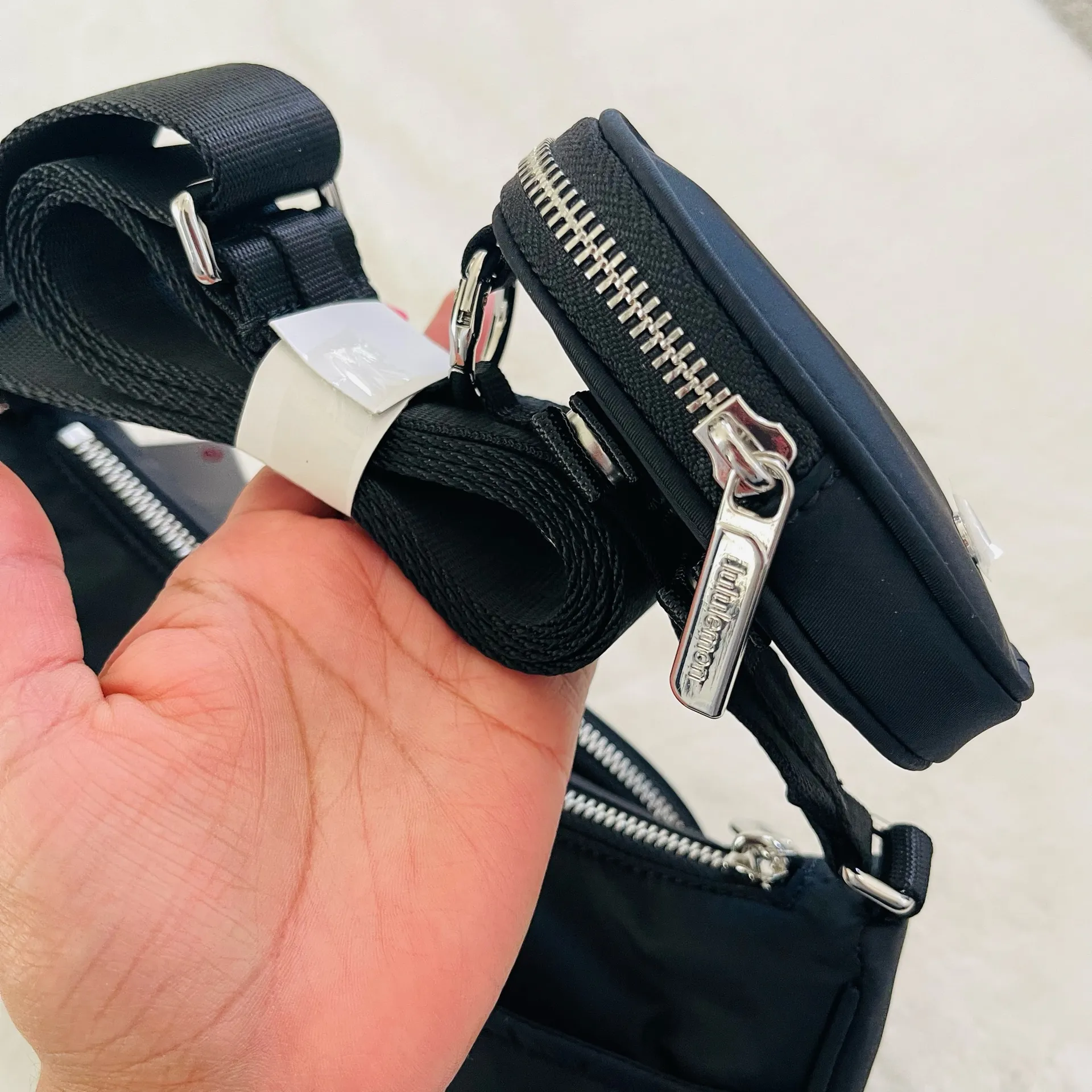 Lululemon Black Crossbody Bag with Nano pouch  - Image 7