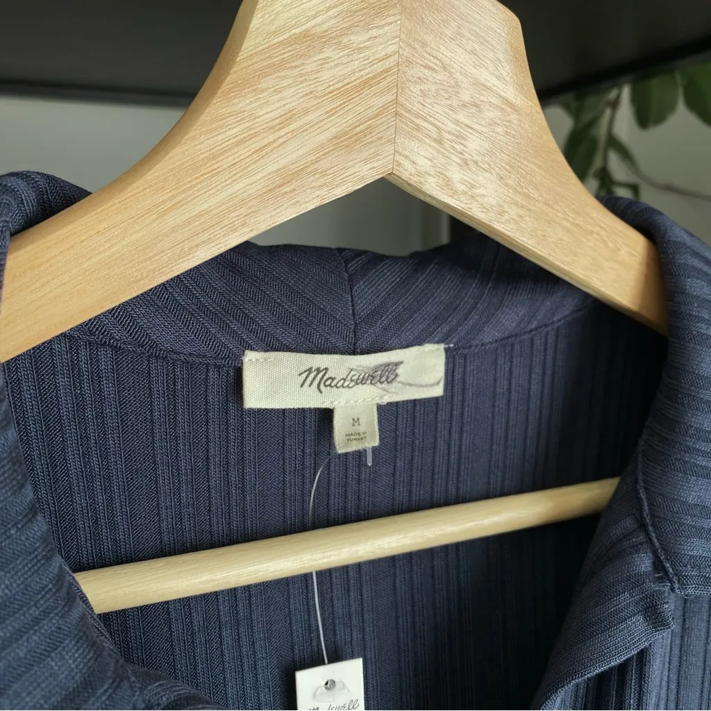 NWT Madewell Ribbed Polo Mini Dress - Image 4