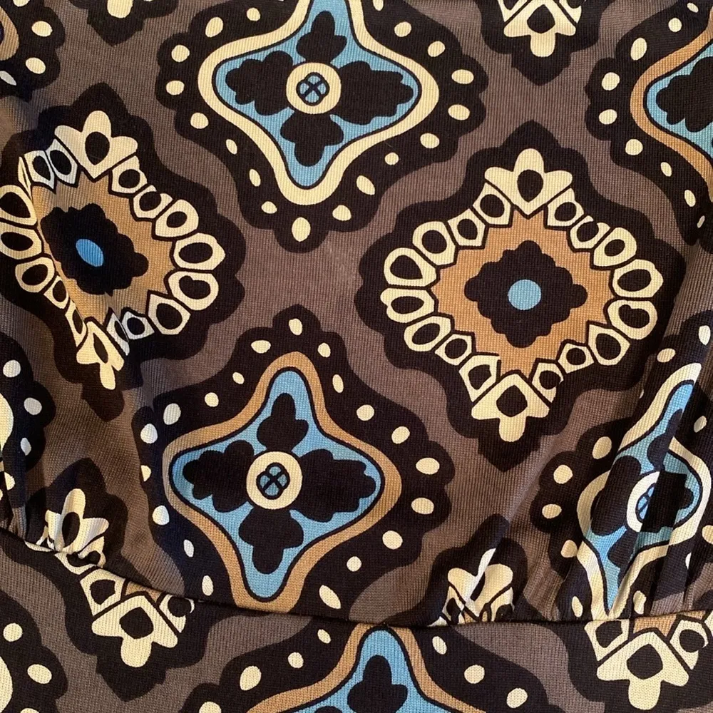 Diane Von Furstenberg DVF silk knit boatneck empire waist 3/4 sleeve dress 2 - Image 8