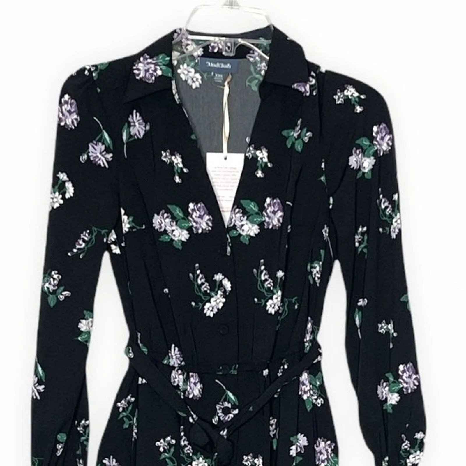 ModCloth‎ Jumpsuit Womens XXS Black White Floral Everything & More Bloomcore - Image 3