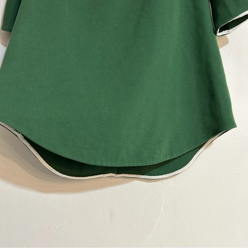 Tuckernuck Green Seamed Shift Long Sleeve Mini Dress Size Medium - Image 3