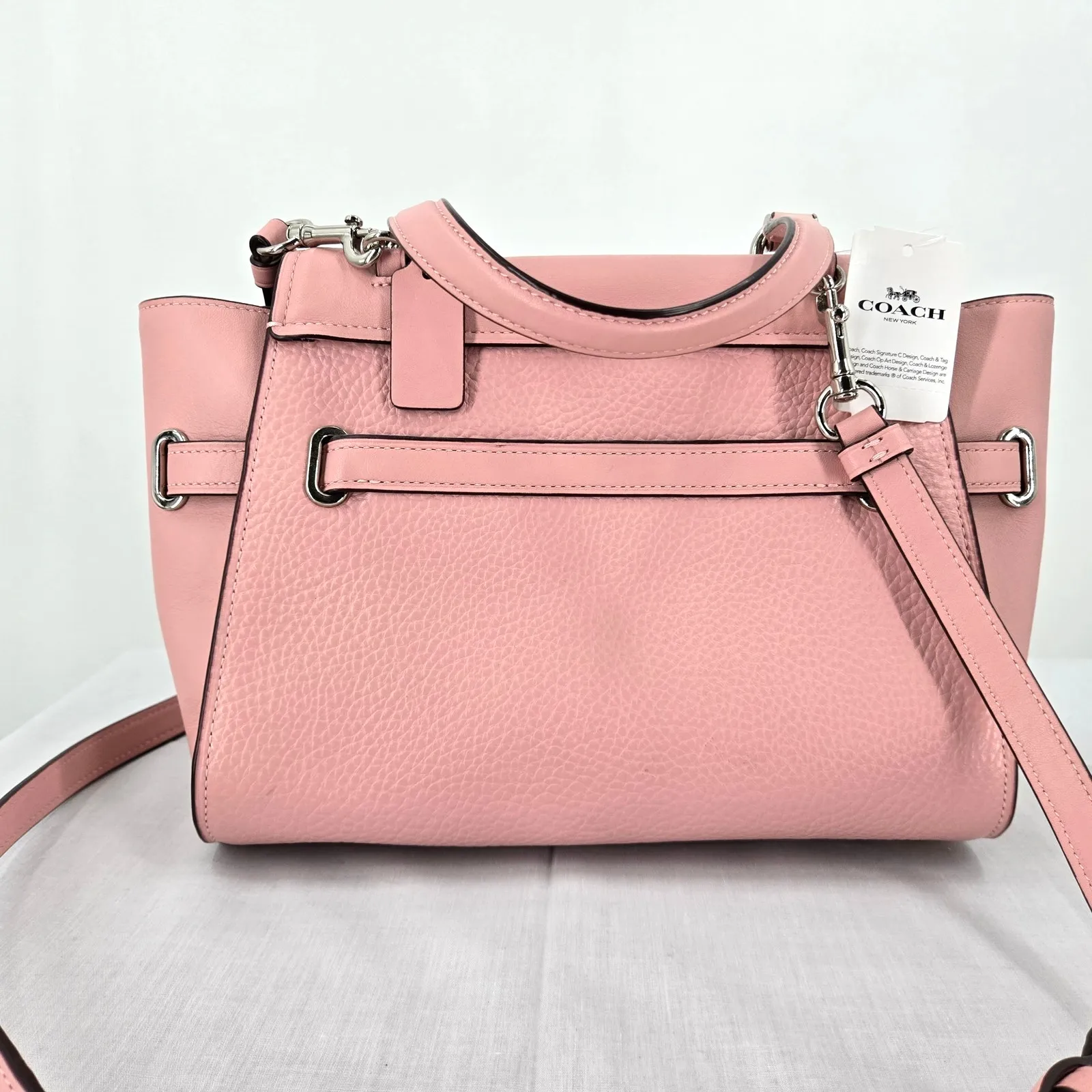 NWT Coach Blake Flap Carryall Crossbody in Petal Pink F32106 - Image 2