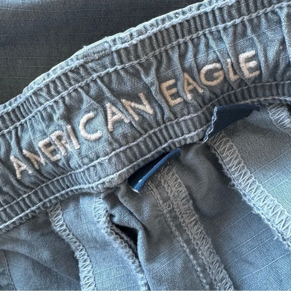 AE Snappy Stretch Baggy Cargo Utility Jogger in Turquoise Water Size 0 Short - Image 9