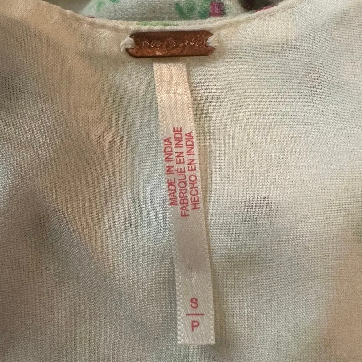 Free People Dainty Western Prairie Sweet Hearts Midi Dress in Ivory Combo Small - Image 14