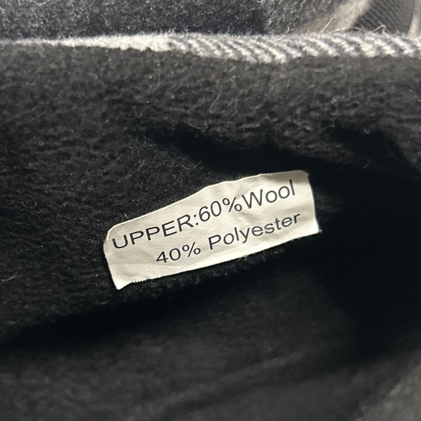 Chaco Ramble Womens Size 7.5 Wool Plaid Indoor Outdoor Slipper Shoes Black Gray - Image 2