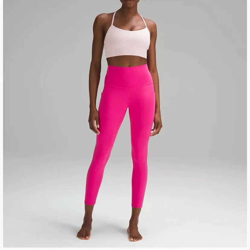 EUC lululemon Align High-Rise Pant with Pockets 25", Sonic Pink, Size 6 - Image 3