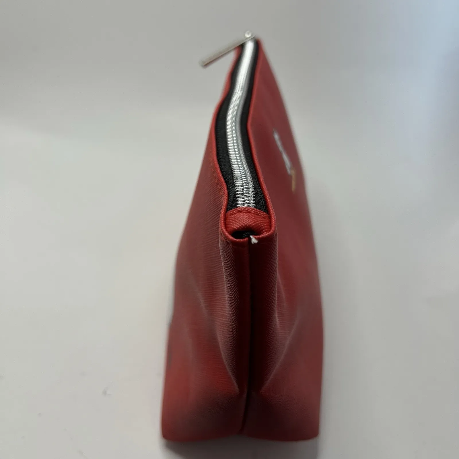 Marc Tetro Red White Black Westie Terrier Dog Striped Lined Clutch Makeup Pouch - Image 6