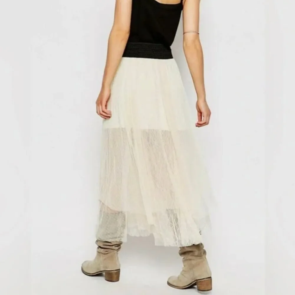 Free People NWT Sugar Plum Tutu Skirt in Ivory Combo - small - Image 3