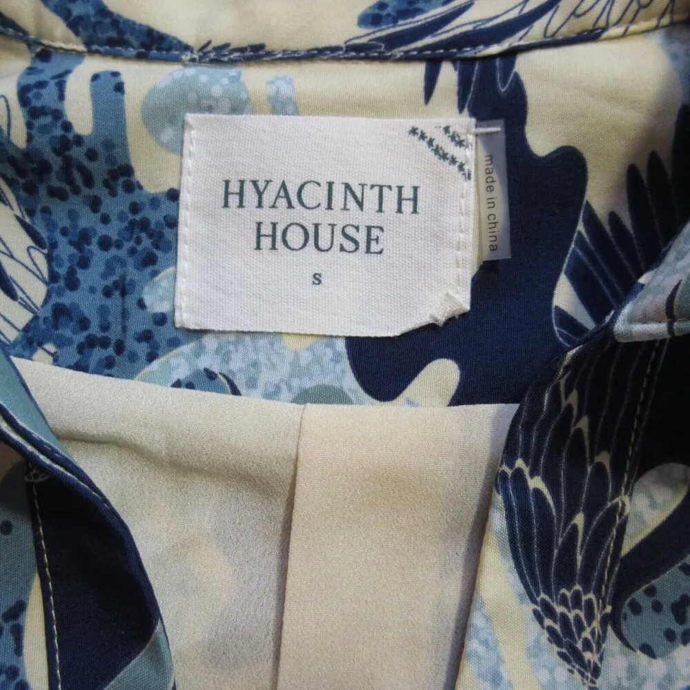 NWT Tuckernuck Hyacinth House Sloane in Blue Abstract Collared Shirt Dress S - Image 10