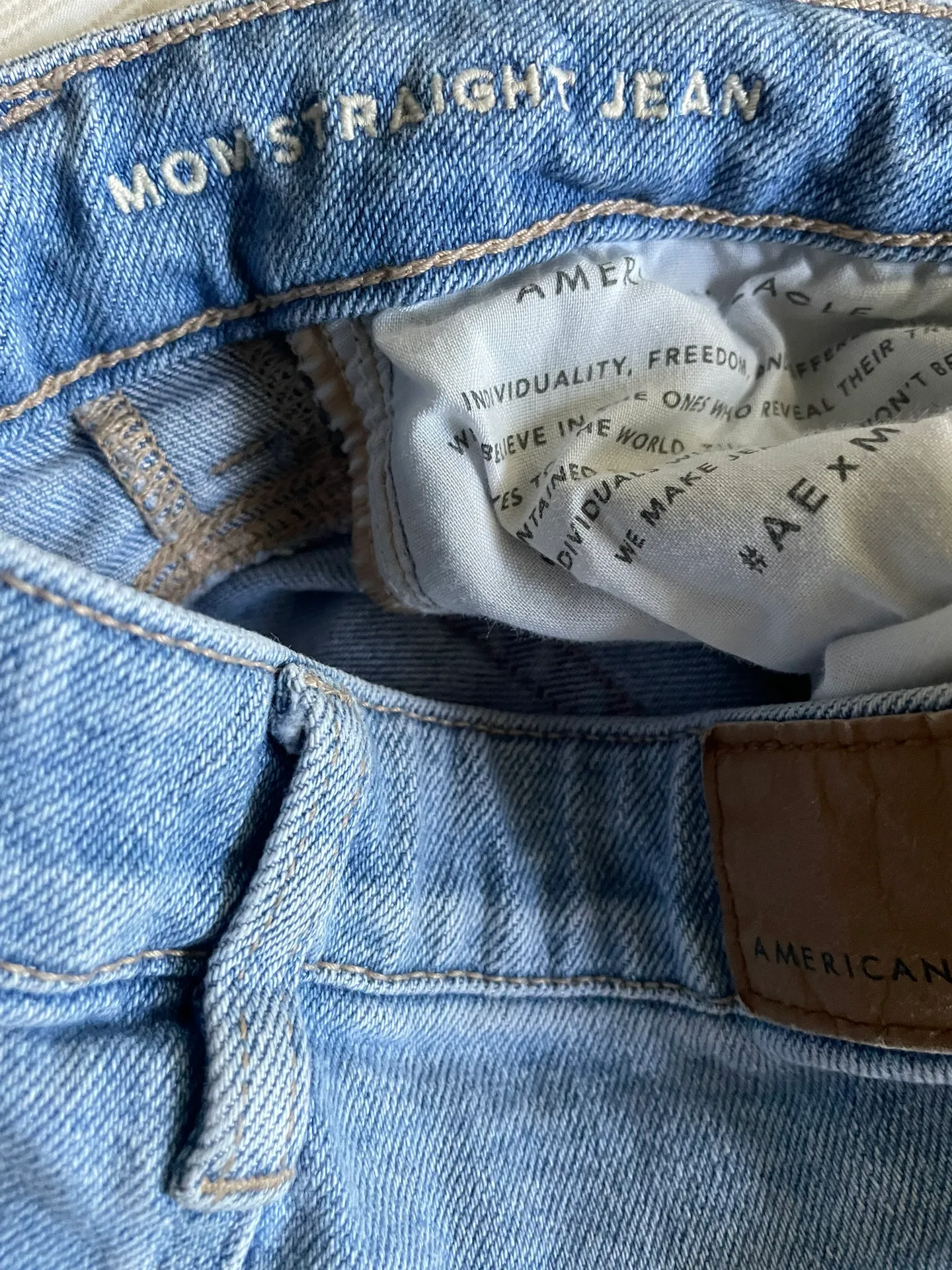 Ripped Light Wash Mom Jeans - Image 7