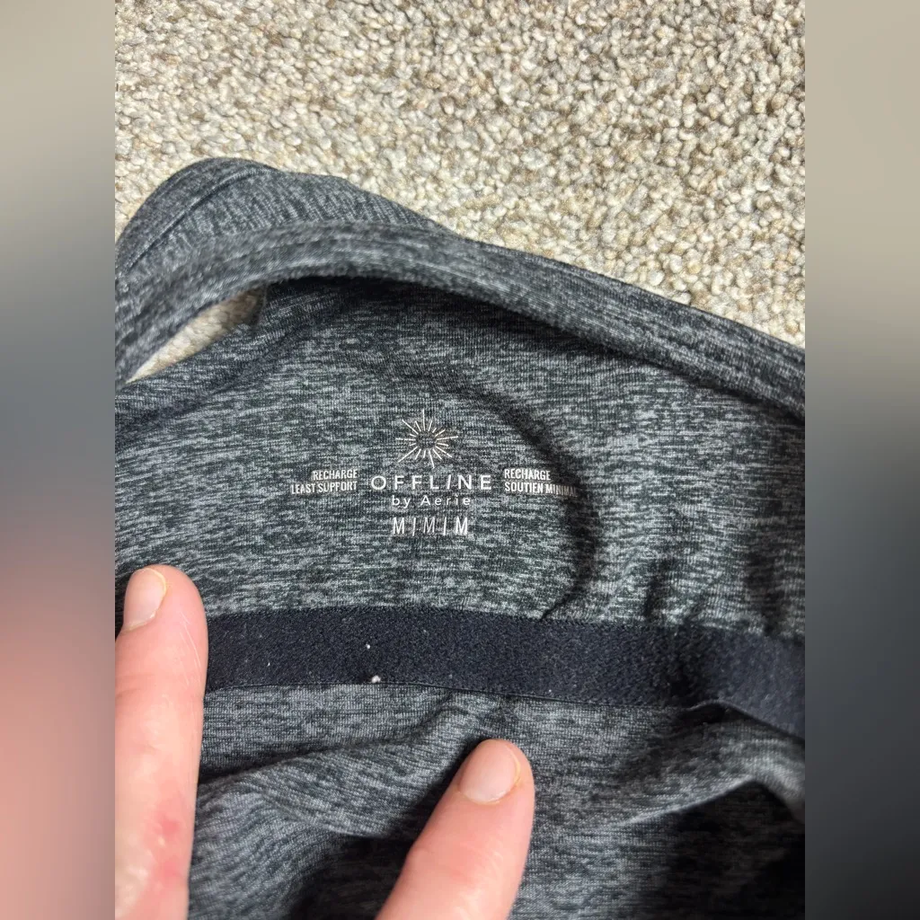 Lot of Athletic Medium Aerie and Old Navy Zebra Stripe Long Line Sports Bra Top - Image 9