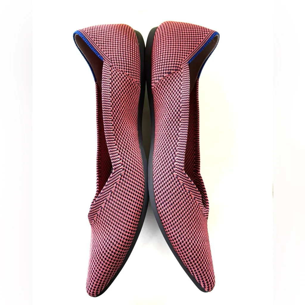 Rothy's The Point Optic Rose double stitch pointy Flats shoes size 8.5 - Image 4