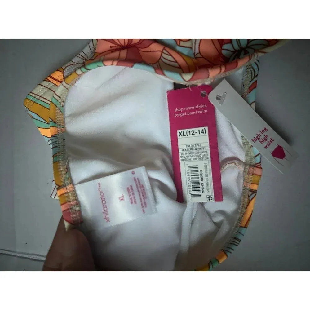 Xhilaration High Waisted Bikini Bottom Size XL 12-14 - Image 4