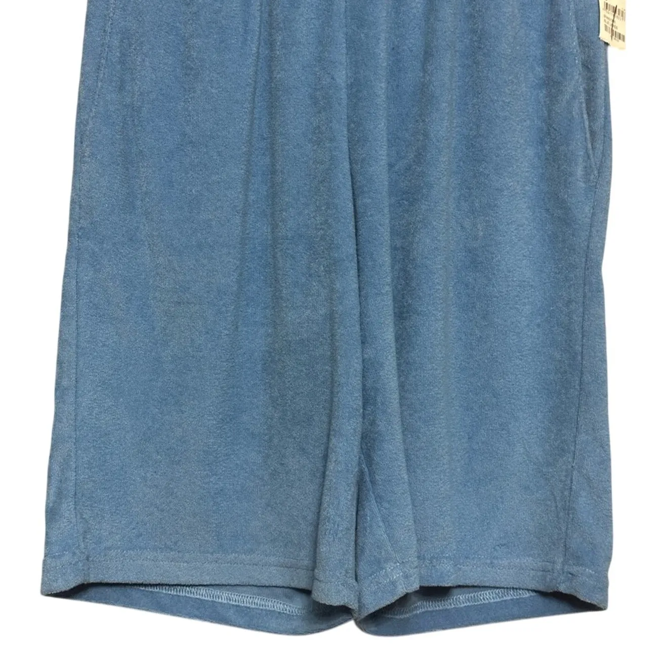 BP. Womens Jogger Shorts Blue Pocket Mid Rise Pull On Elastic Waist Terry XS New - Image 3