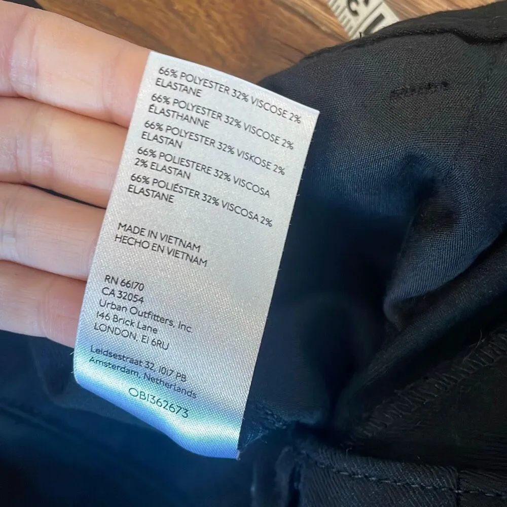 Urban Outfitters black high rise seam front flared pant 0 - Image 4