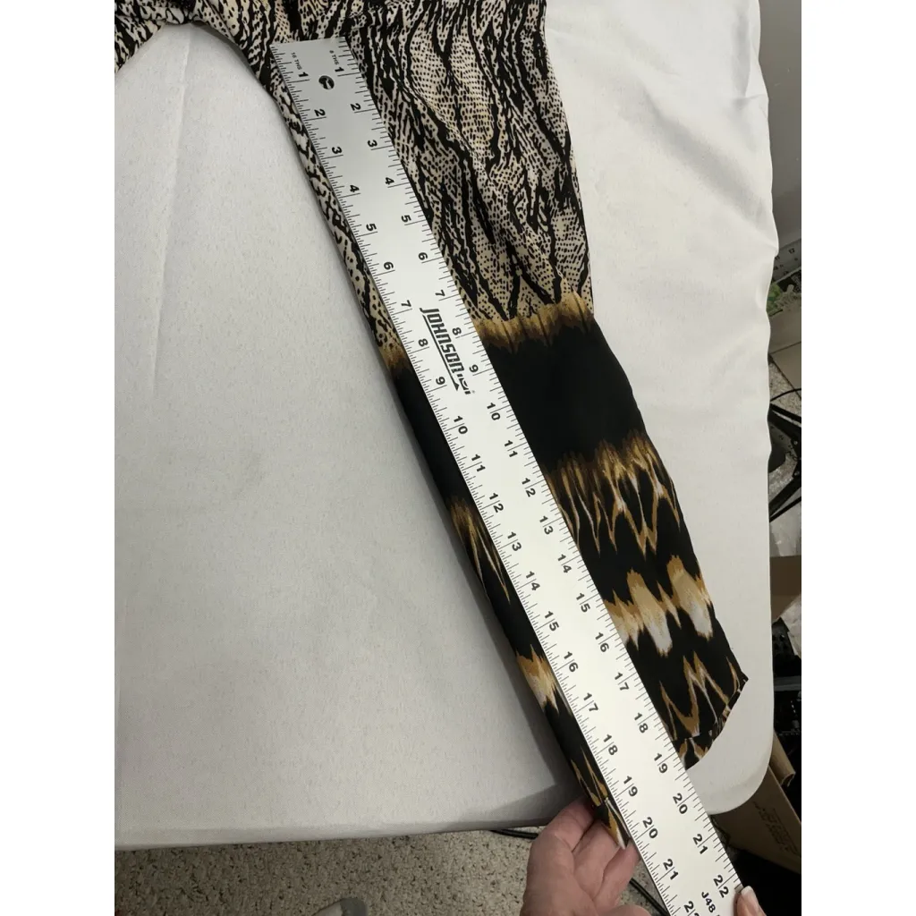 Womans Ny Collection Long Sleeve Pullover Over Size Blouse Animal Print XL - Image 6