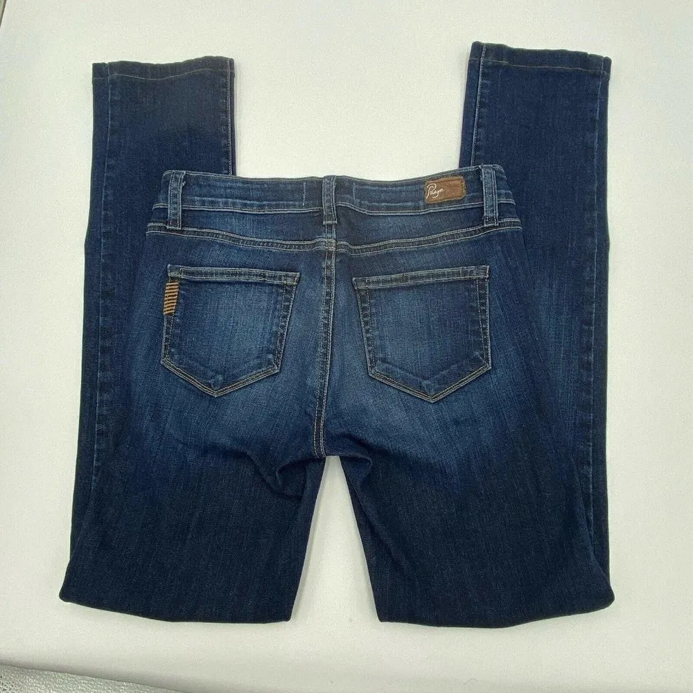 Paige Size 26x29 Peg Skinny Jeans Medium Wash - Image 5