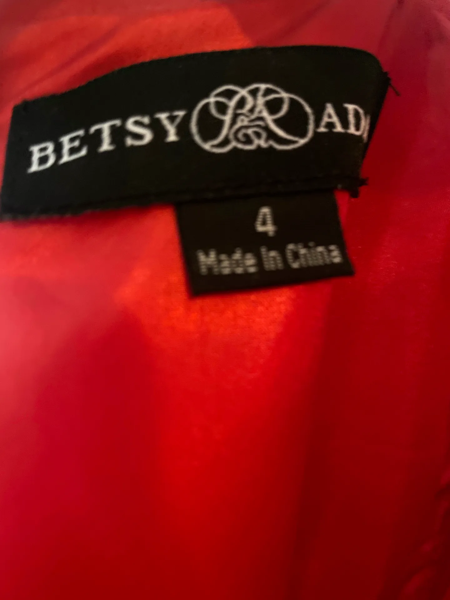 Red High-Neck Satin Ball Gown - Image 9