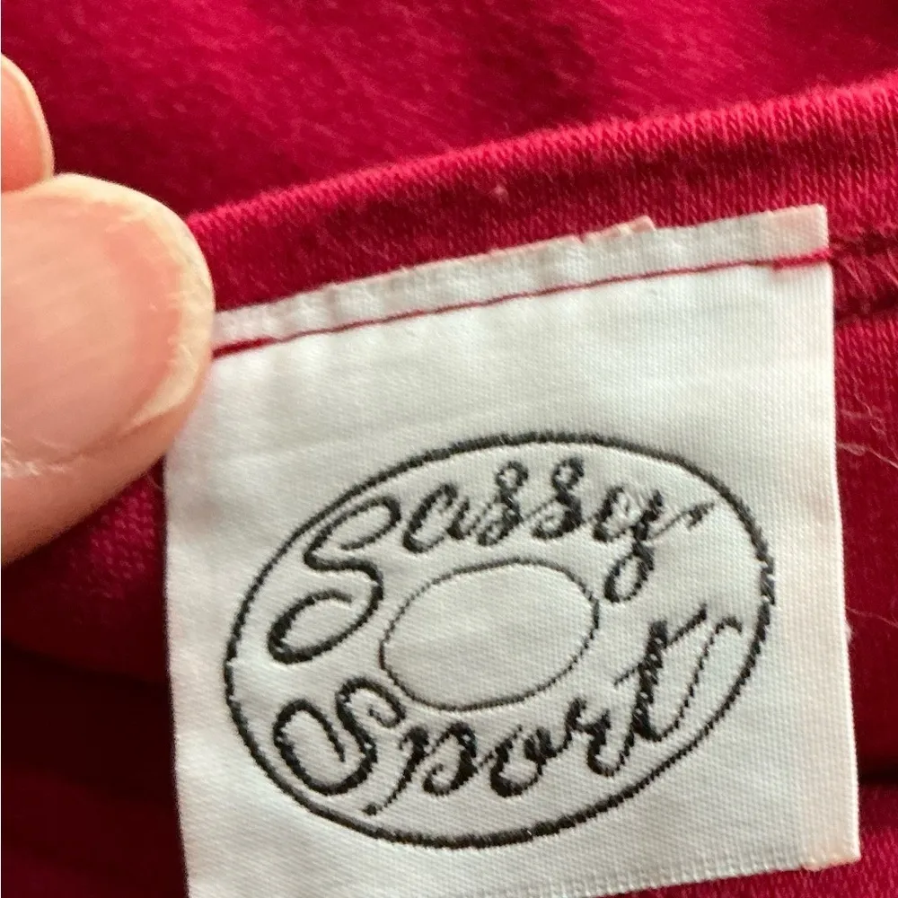 Vintage 90s unique southwest oversized top Red Size M - Image 2