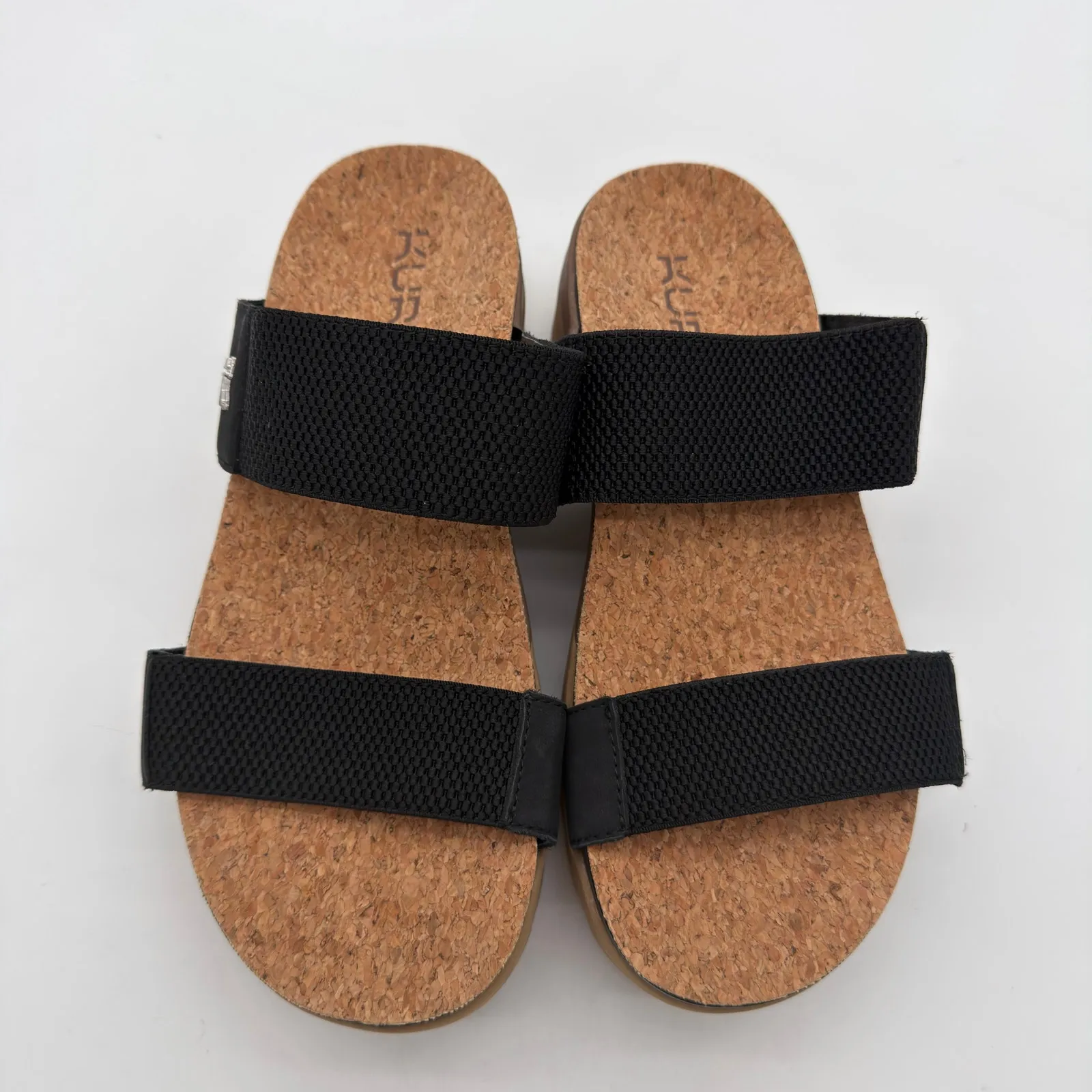 Kura Loma Tila Casual Comfort Support Vacation Black Tan Sandal Platform 8 - Image 2