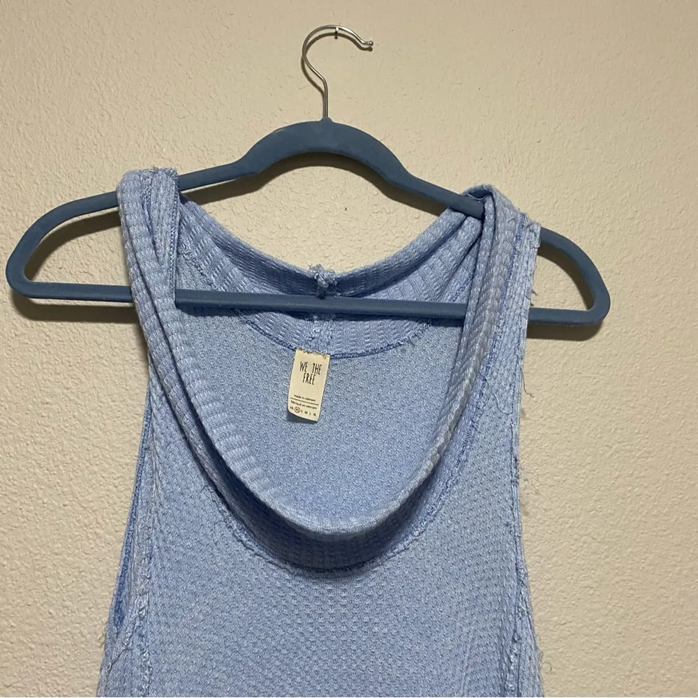 We the Free Slouchy Raw Hem Waffle Knit Tank - Image 5