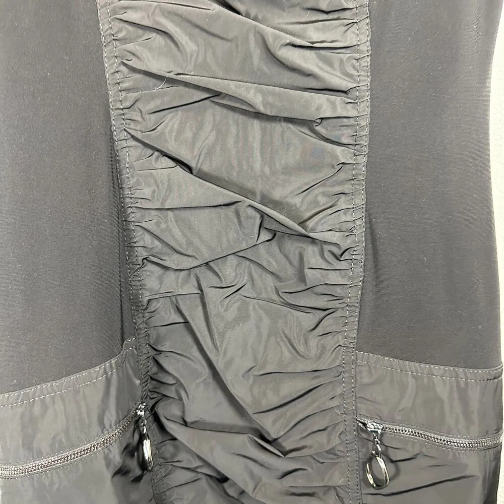 Joseph Ribkoff 193430  Black Sheath Ruched Dress Knee Length Size 8 - Image 6