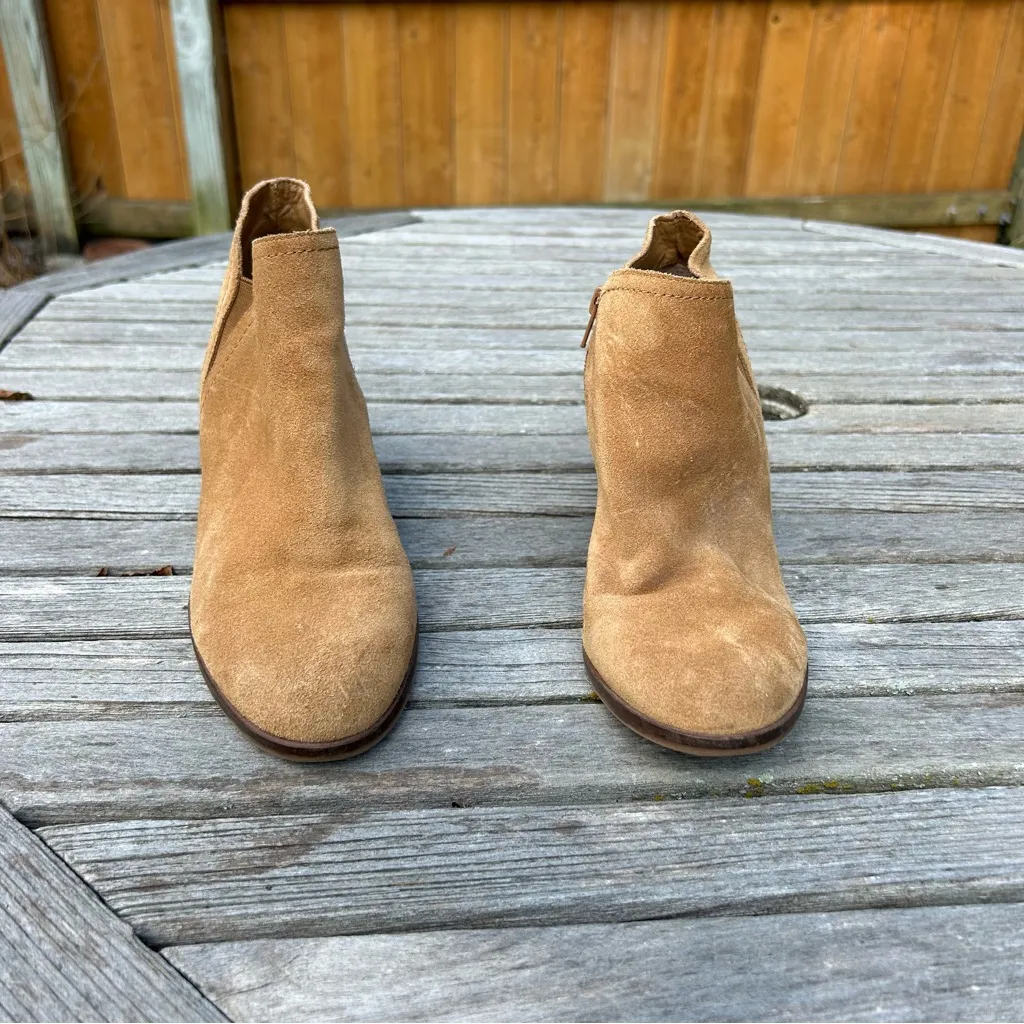 Alex Marie Women’s Shoes‎ Brown Suede Heel Booties Size 9 - Image 2