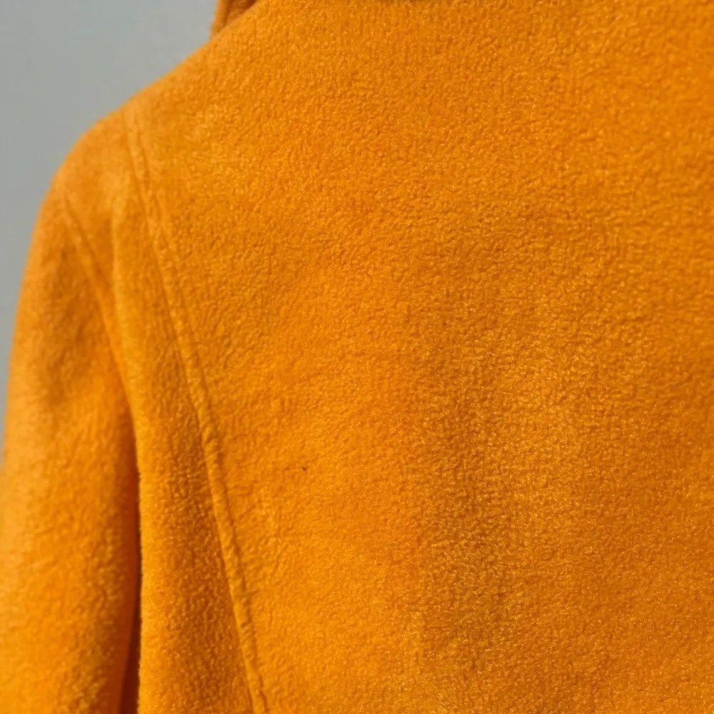 Orange Sherpa Button Down Coat - Image 4