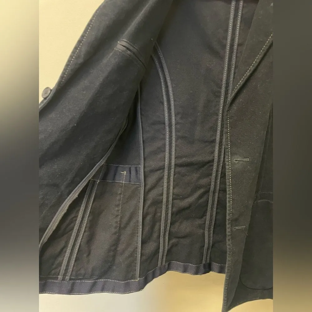 Womens United Colors of Benetton Navy Double Breast Blazer - Image 6