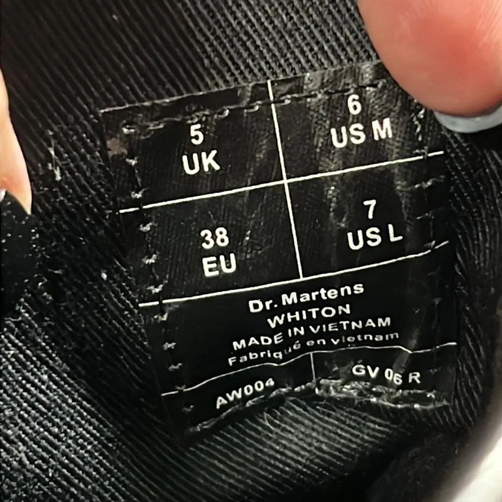 NWOB Dr. Martens WHITON reflective combat moto boots size 7 darker at night - Image 8